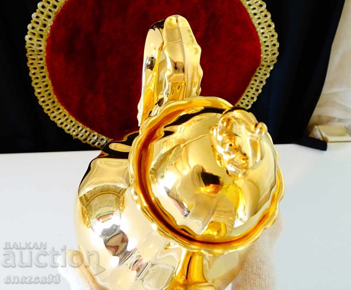 Cana din porțelan bavarez, aur pur, baroc - 7 Cana din porțelan bavarez, aur pur, baroc - 7