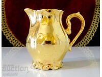 Caniță bavareză din porțelan, aur curat, baroc