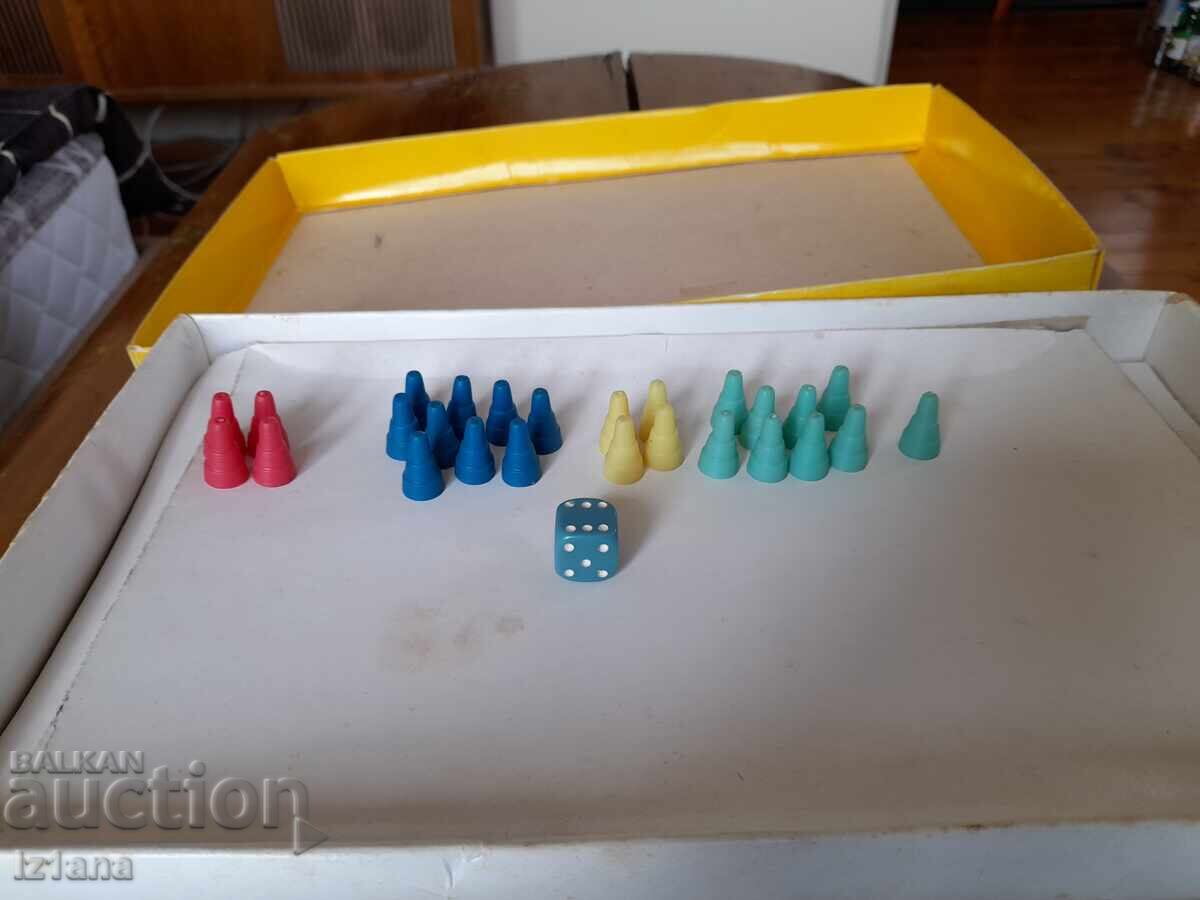 Παλιό παιδικό παιχνίδι Μην θυμώνεις άνθρωπε και Ντάμα - 5