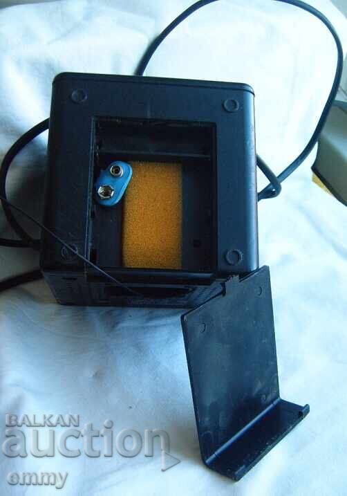 Vintage Panashiba CUBE radio alarm clock, desk clock, 1980s - 6