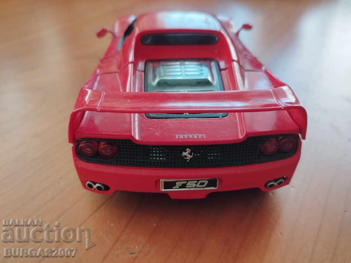Аукцион Mетална количка, Ferrari F50, Maisto 1/18
