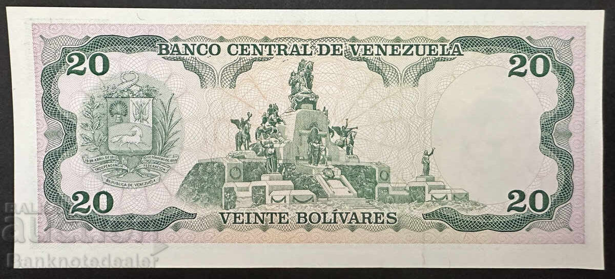 Βενεζουέλα 20 Μπολίβαρες 1989 Pick 53 Unc Ref 6590 με τιμή 8.00 BGN | € 4.09 Βενεζουέλα 20 Μπολίβαρες 1989 Pick 53 Unc Ref 6590 με τιμή 8.00 BGN | € 4.09