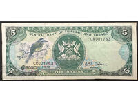 Trinidad și Tobago 5 Dolari 1985 Pick 37d Număr mic 001763