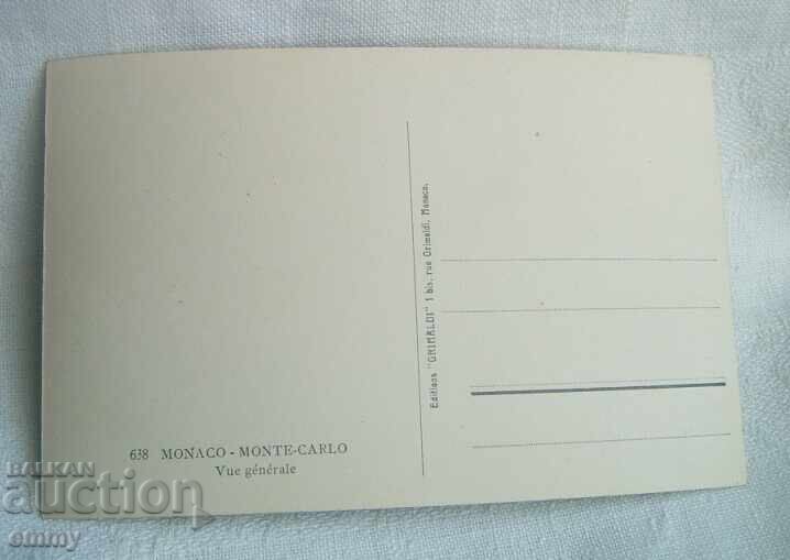 Παλιά καρτ ποστάλ - Μονακό, Μοντε Κάρλο - Γενική άποψη με τιμή 2.50 BGN | € 1.28