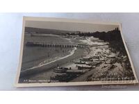 Ευχετήρια κάρτα Βάρνα Θέα από την παραλία 1957