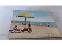 Ταχυδρομική κάρτα Πομόριε Η παραλία 1960