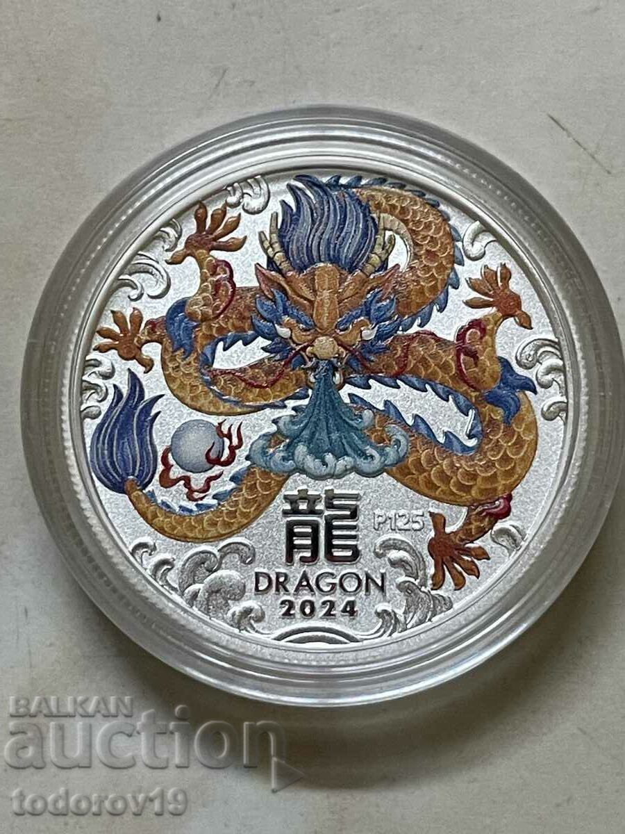 1/2 oz Silver Lunar Year of the Dragon 2024 with price 81.99 BGN | € 41.92 1/2 oz Silver Lunar Year of the Dragon 2024 with price 81.99 BGN | € 41.92