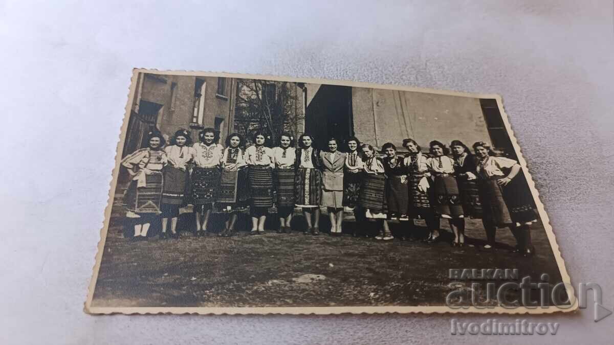Sofia Photo Young Girls in Folk Costumes 1943