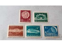 Пощ марки НРБ Герб на народната република и забележителности