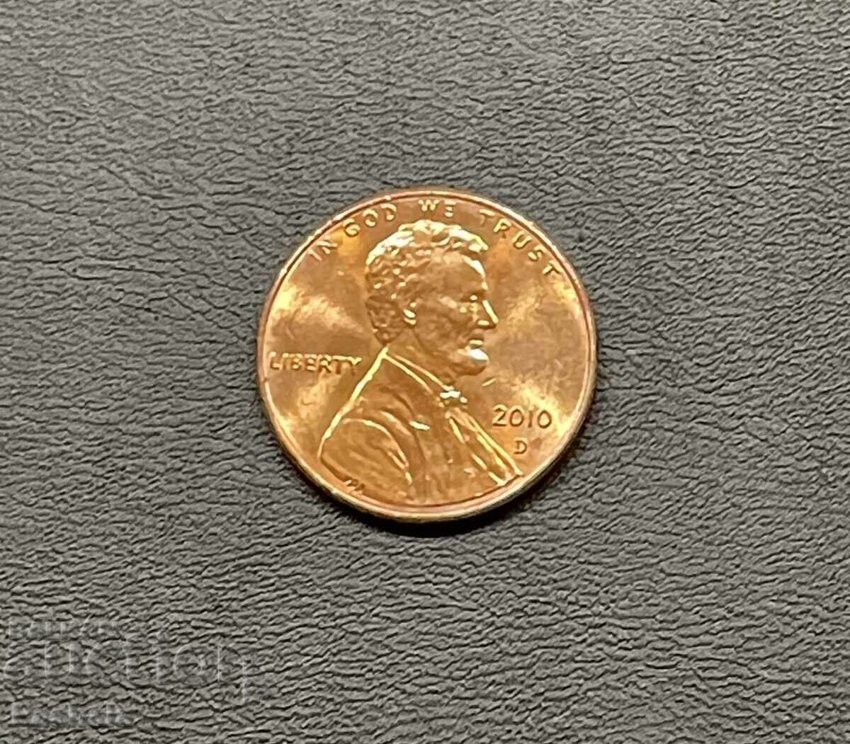 SUA 1 cent 2010 cu preț 6.00 BGN | € 3.07 SUA 1 cent 2010 cu preț 6.00 BGN | € 3.07