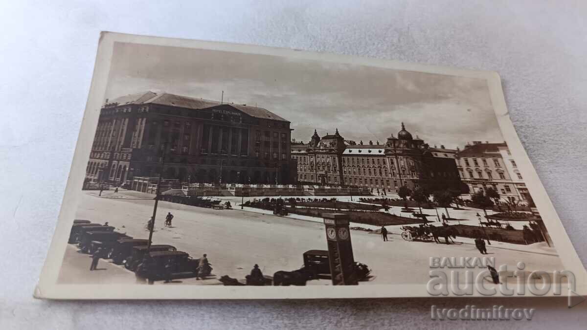 Carte poștală Zagreb 1936