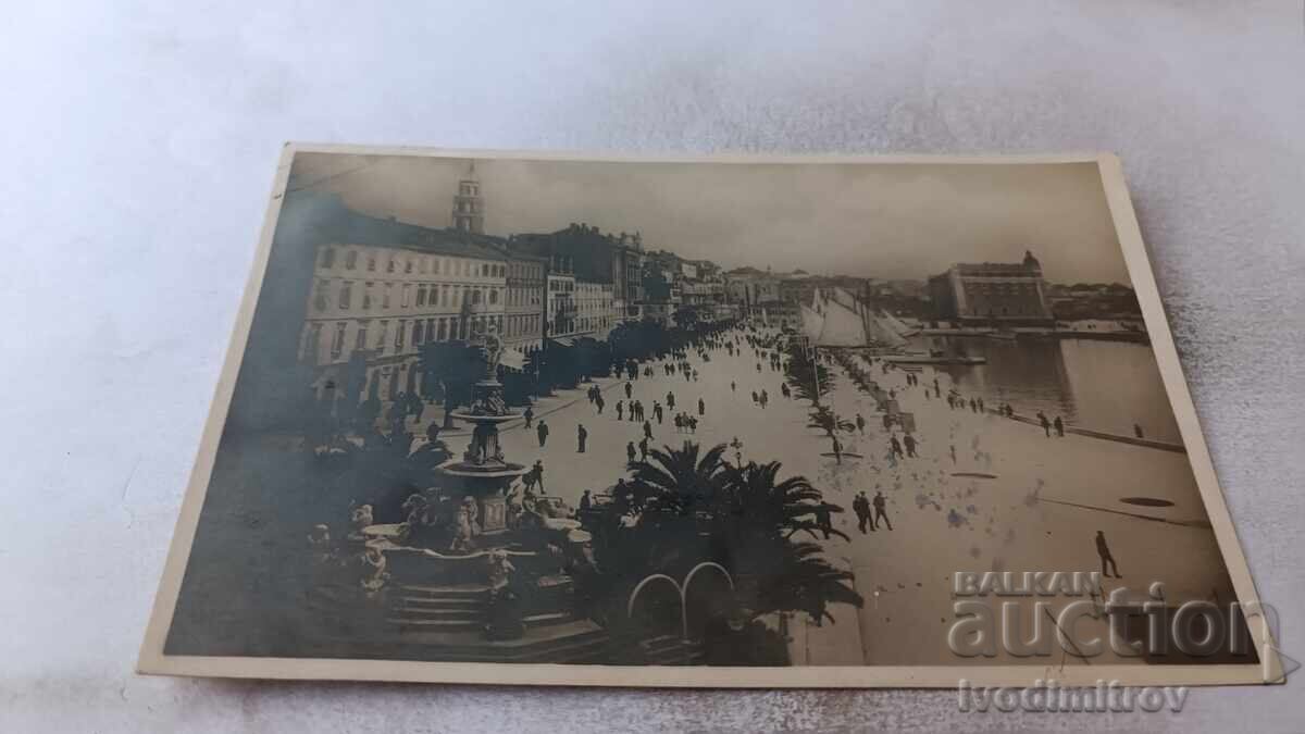 Cartolină poștală Split Coasta Franței 1929