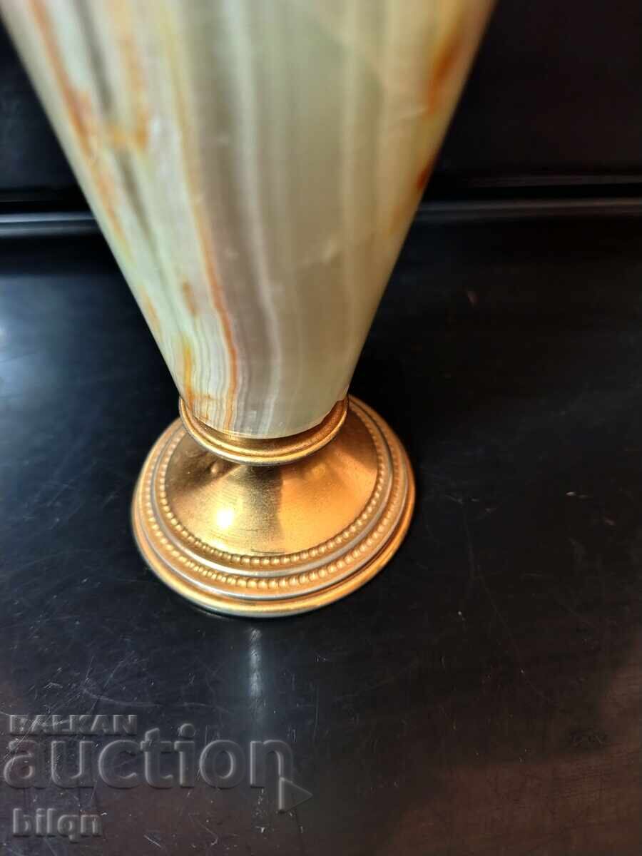 Excellent Amphora, Vase of Onyx and Gilding - 5 Excellent Amphora, Vase of Onyx and Gilding - 5