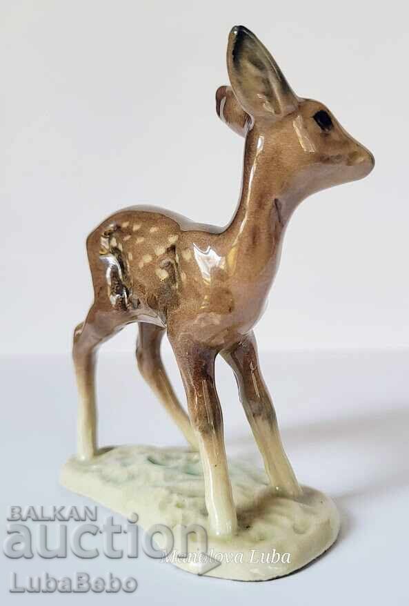 Δημοπρασία Πορσελάνινο ειδώλιο ελαφιού με σήμανση Western Germany