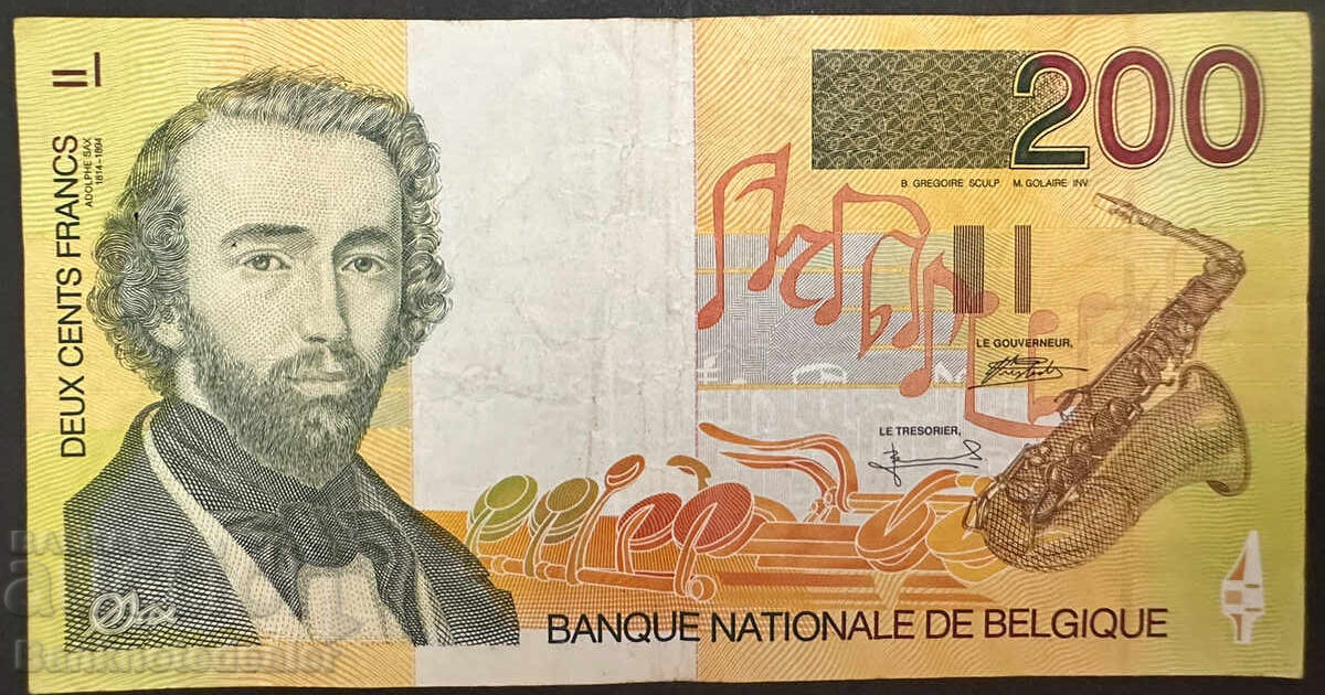 Belgia 200 Franci 1995 Pick 148 Ref 3230