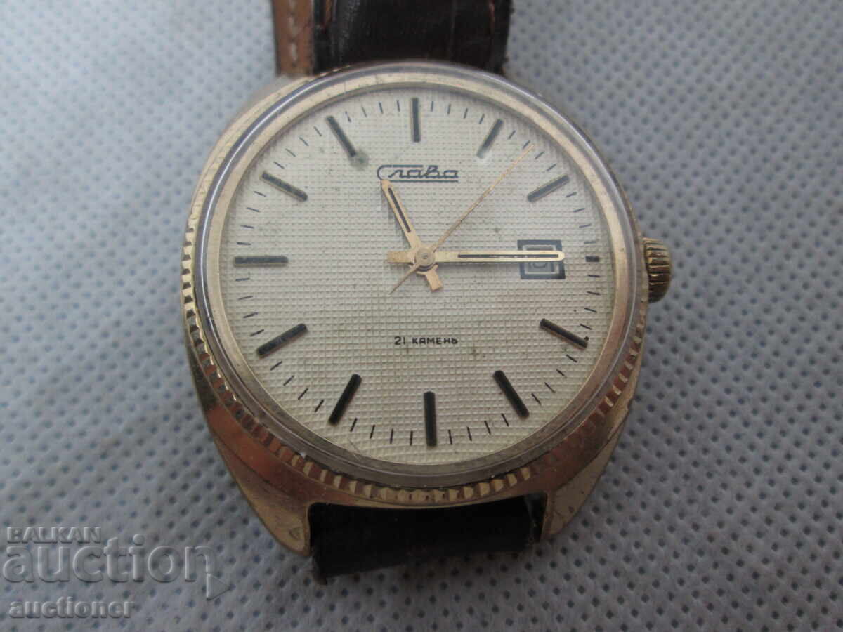 HAND WIND MECHANICAL MEN'S SLAVA - WATCH AU5 - 6