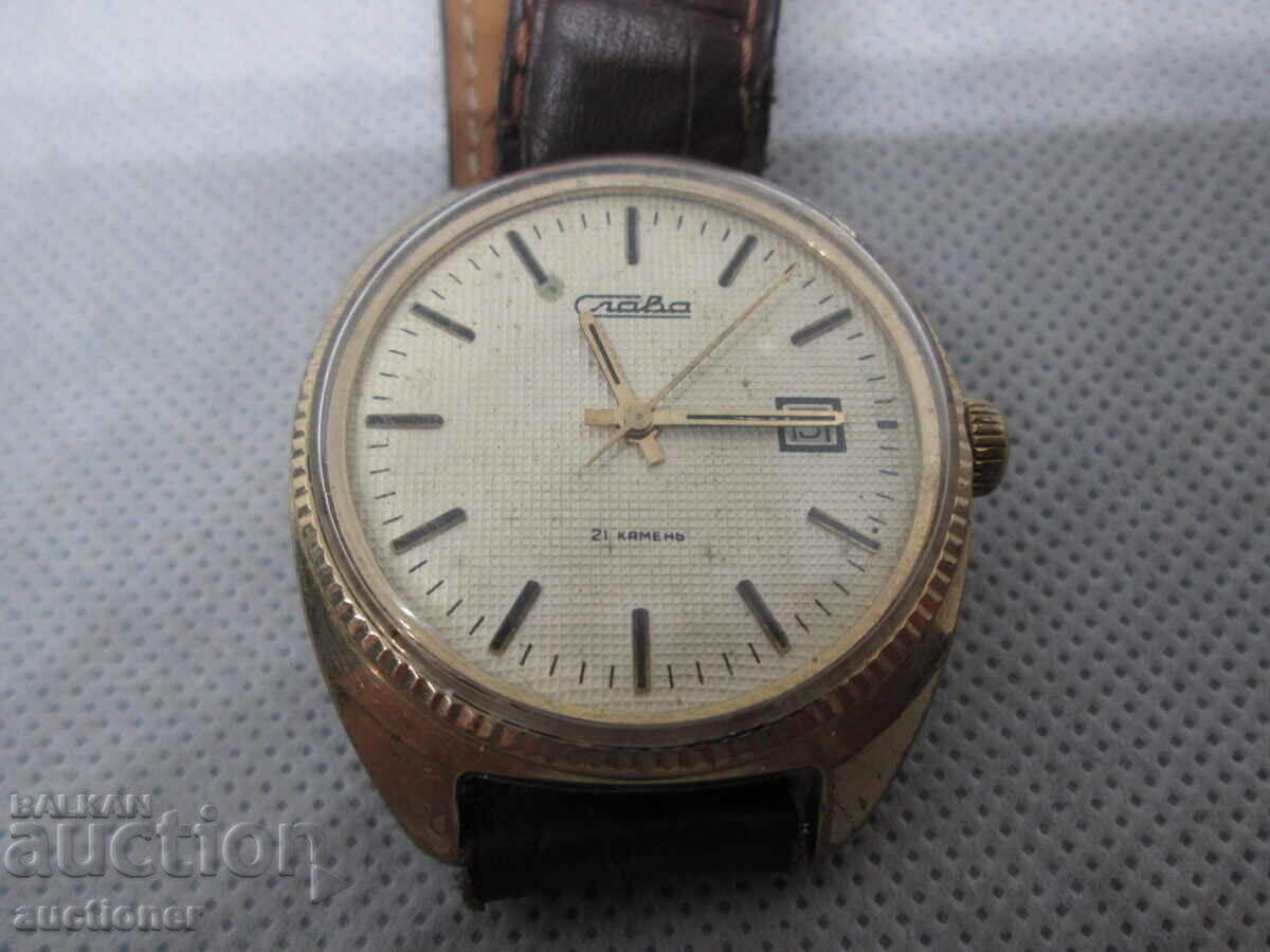 HAND WIND MECHANICAL MEN'S SLAVA - WATCH AU5 - 7