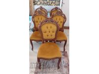 Dining room wood carving baroque for connoisseurs 5 pieces