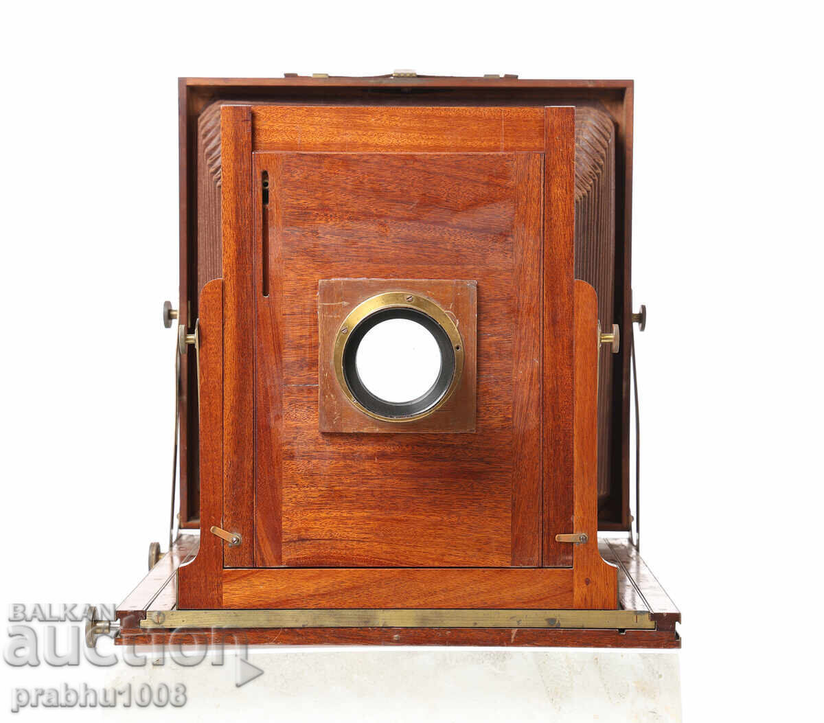 Голяма дървена камера фотоапарат Goldman с обектив Hermagis - 6