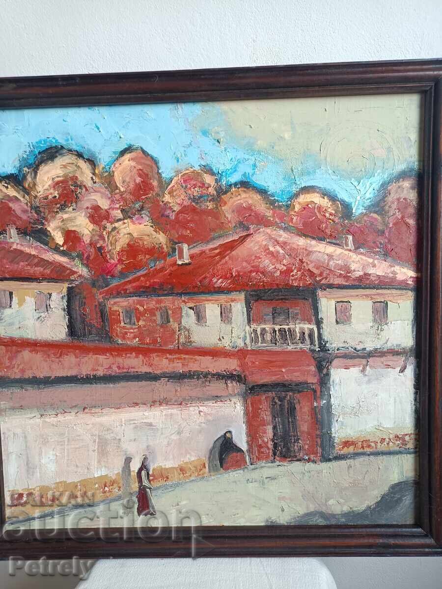 Δημοπρασία Μεγάλη ελαιογραφία Δημοπρασία Μεγάλη ελαιογραφία