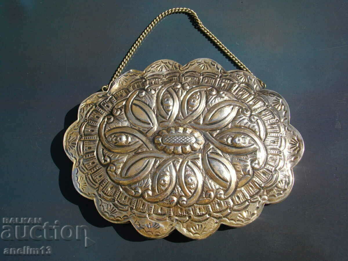 СТАРО СРЕБЪРНО ОГЛЕДАЛО ЗА СТЕНА СРЕБРО 900 с цена 250.00 лв. | € 127.82