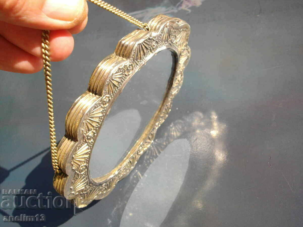 СТАРО СРЕБЪРНО ОГЛЕДАЛО ЗА СТЕНА СРЕБРО 900 - 7