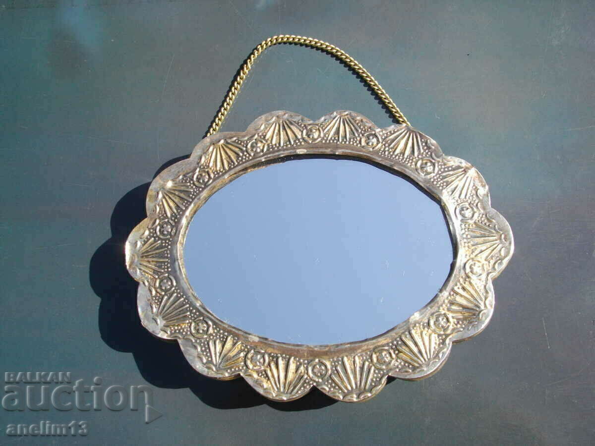 СТАРО СРЕБЪРНО ОГЛЕДАЛО ЗА СТЕНА СРЕБРО 900
