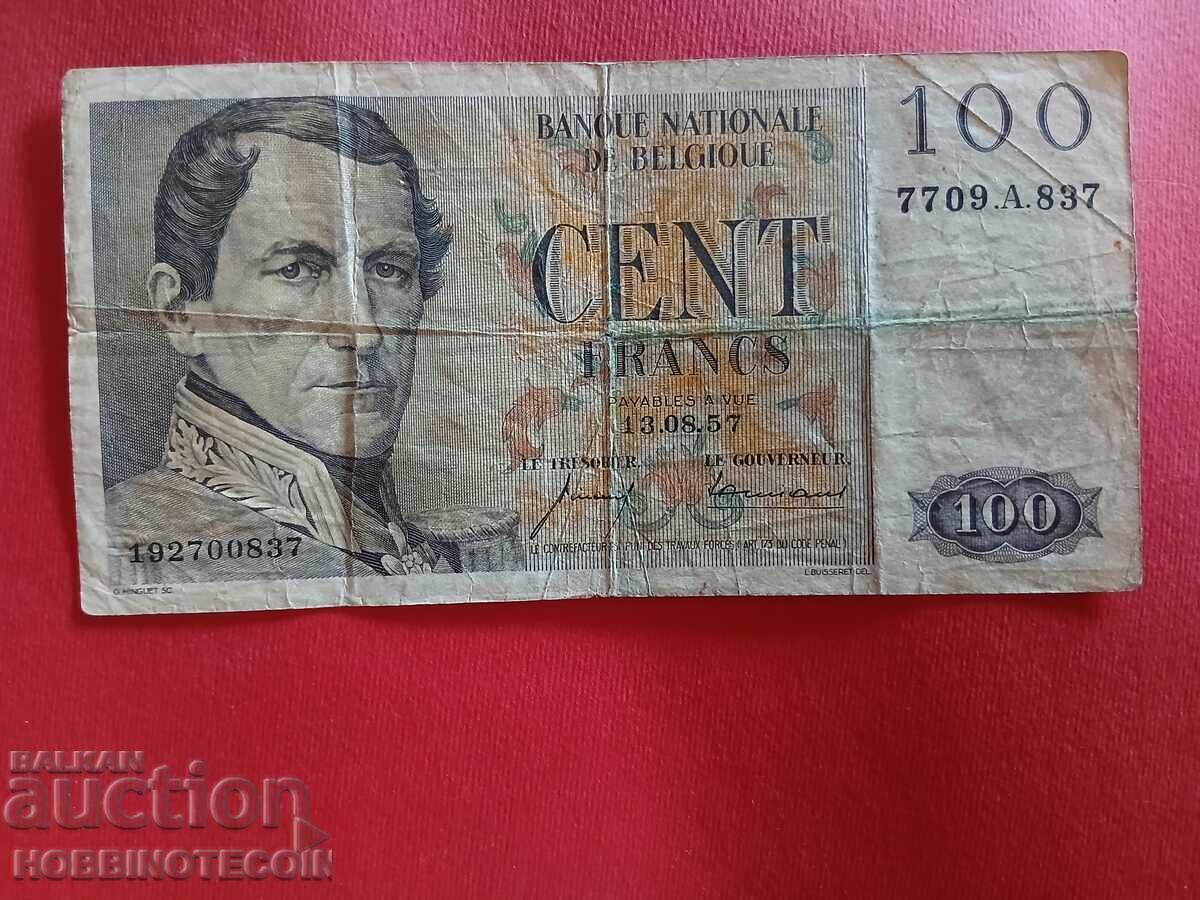 ΒΕΛΓΙΟ BELGIUM 100 Φράγκα έκδοσης 1957