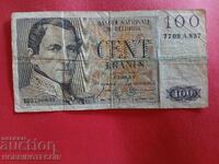 БЕЛГИЯ BELGIUM 100 Франка емисия issue 1957