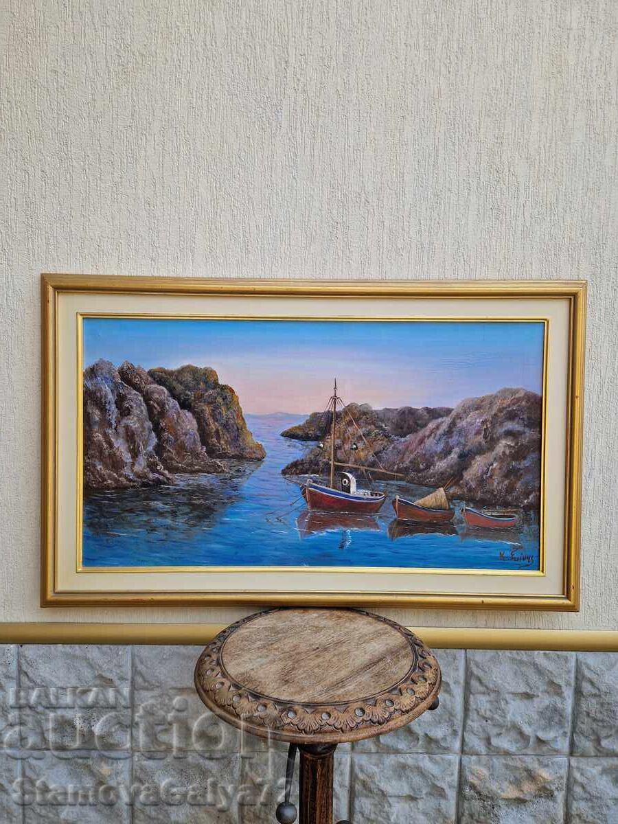 Μαεστρική μεγάλη ζωγραφική, αυθεντικό λάδι σε καμβά