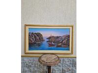 Майсторска голяма картина авторска масло върху платно