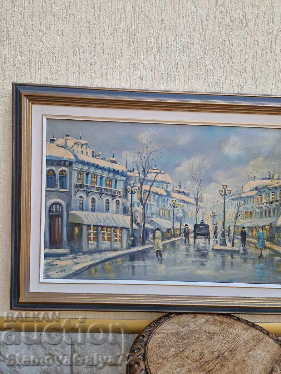 Mare pictură foarte frumoasă, ulei pe pânză - 5 Mare pictură foarte frumoasă, ulei pe pânză - 5