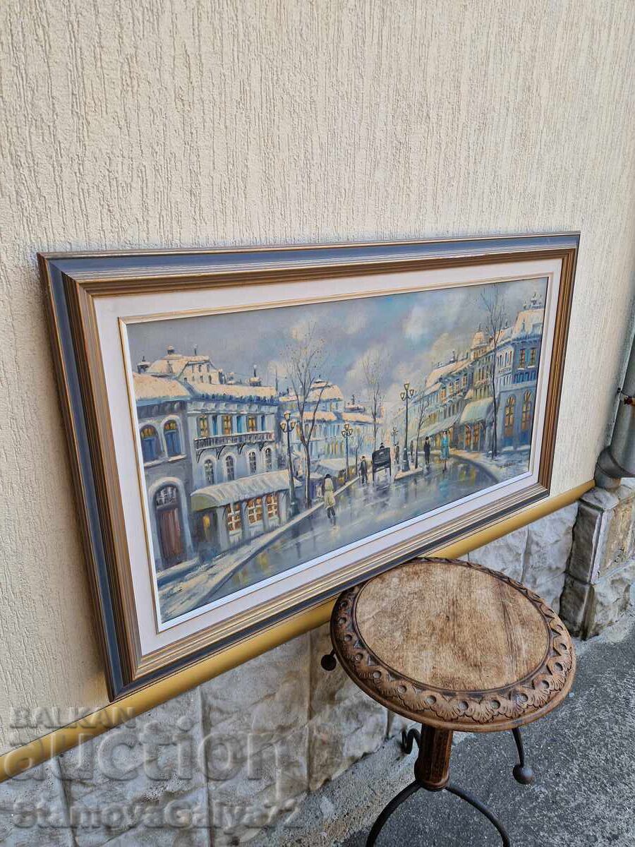 Large, very beautiful oil painting on canvas - 6