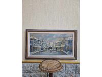 Μεγάλος, πολύ όμορφος πίνακας λάδι σε καμβά