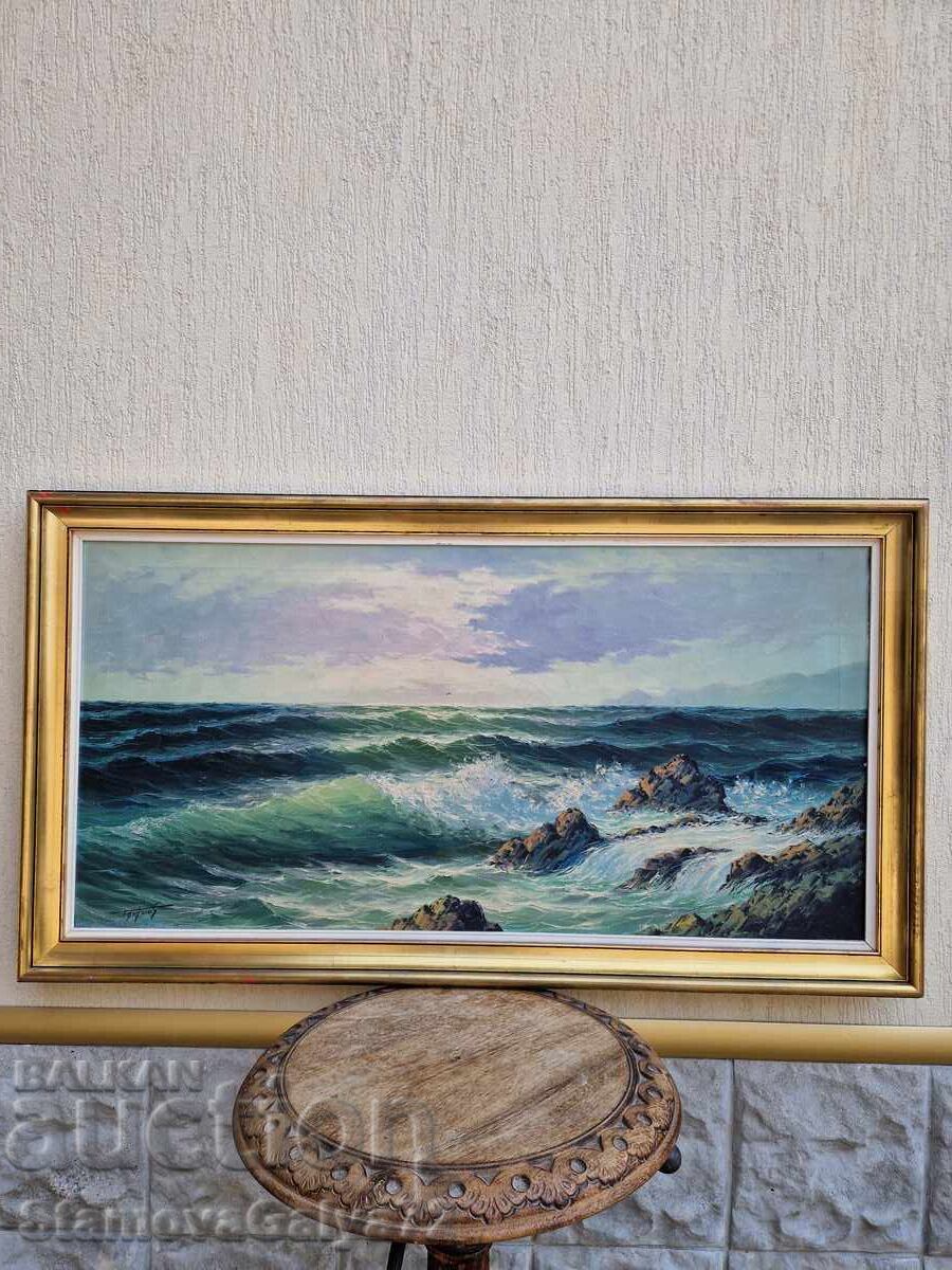 Beautiful large original oil painting on canvas with price 344.00 BGN | € 175.88