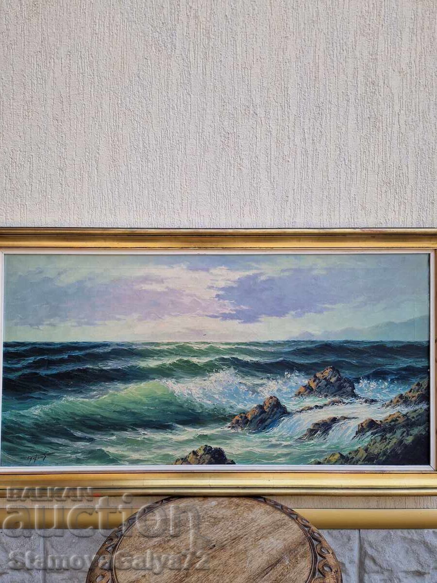 Auction Beautiful large original oil painting on canvas Auction Beautiful large original oil painting on canvas