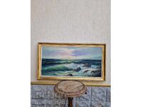 Frumoasă pictură originală mare în ulei pe pânză