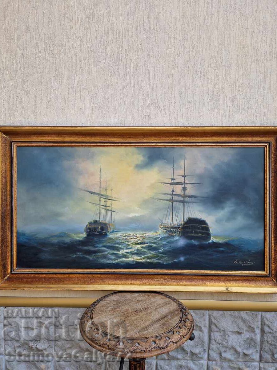 Licitație Top unică, enormă, de maestru, pictură ulei pe pânză