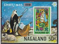 Καθαρό μπλοκ Χριστουγέννων 1970 από Ναγκαλάντ Ινδίας