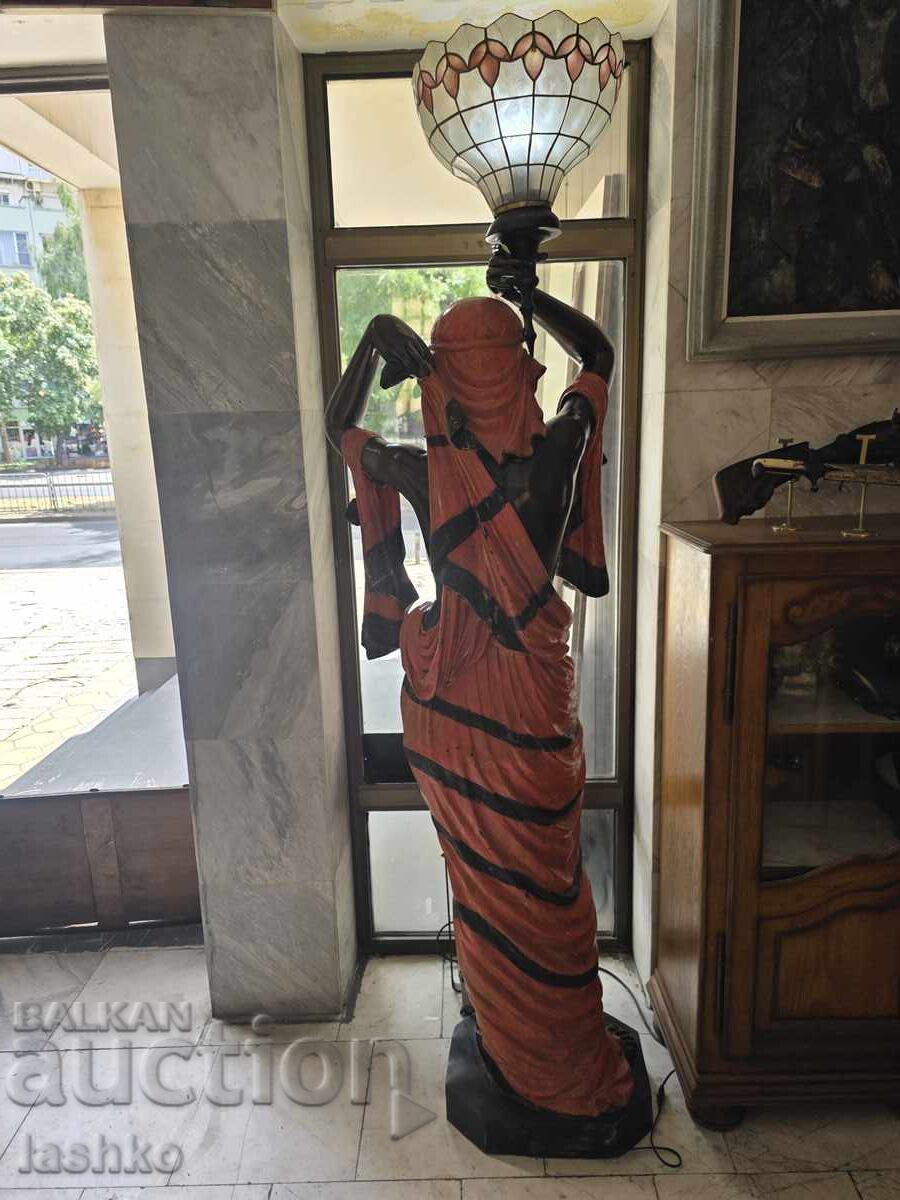 Бронзова статуя лампа - 5