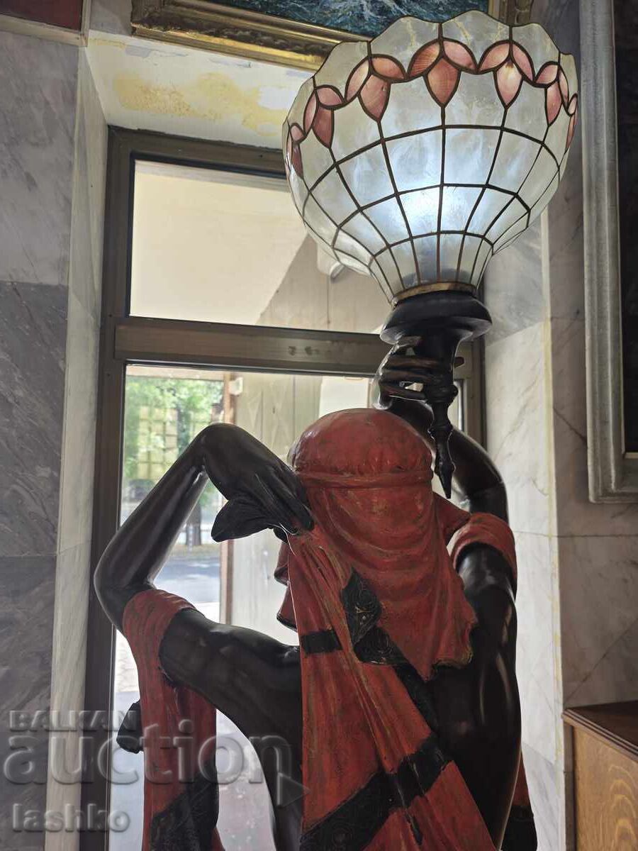 Бронзова статуя лампа - 6