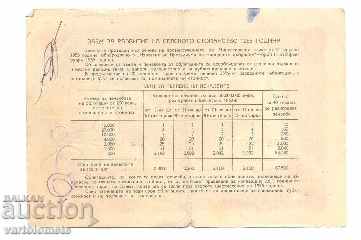 Bond 40 leva 1955 - NRB with price 3.00 BGN | € 1.53 Bond 40 leva 1955 - NRB with price 3.00 BGN | € 1.53