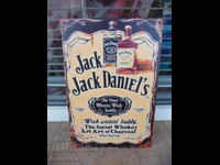 Placă metalică Jack Daniel's sticle whisky reclamă Jack Daniel's