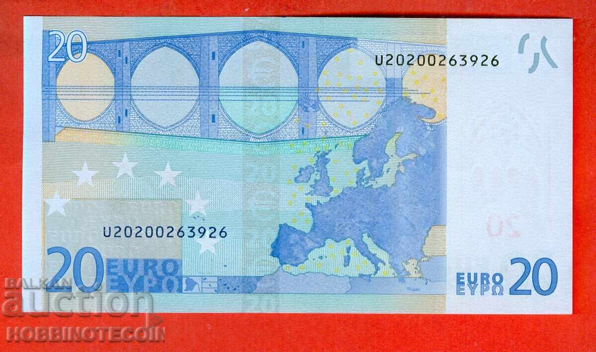 EUROPE EUROPA 20 Euro issue 2002 - U - NEW UNC