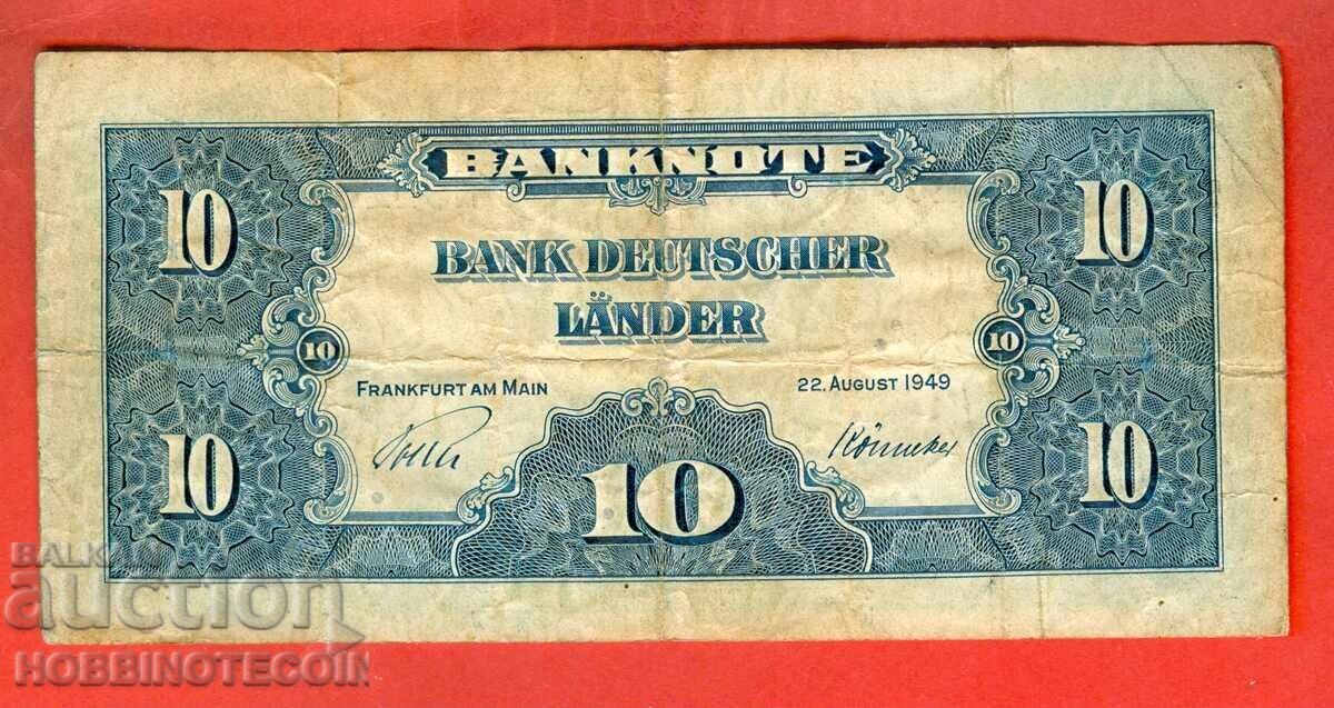 ΓΕΡΜΑΝΙΑ GERMANY 10 Μάρκα - έκδοση 1949 με τιμή 39.10 BGN | € 19.99 ΓΕΡΜΑΝΙΑ GERMANY 10 Μάρκα - έκδοση 1949 με τιμή 39.10 BGN | € 19.99
