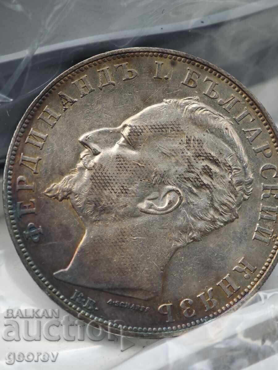 Licitație 5 Leva 1894. Pentru colecție. Citiți descrierea! Licitație 5 Leva 1894. Pentru colecție. Citiți descrierea!