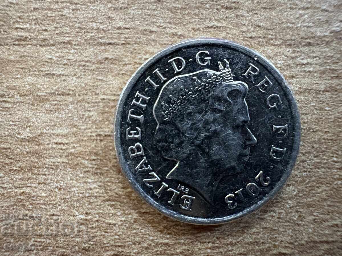 United Kingdom - 5 Pence (2013) with price 0.35 BGN | € 0.18