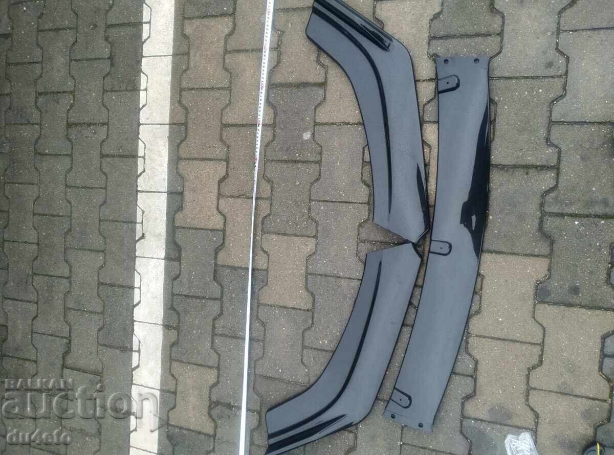 Spoiler față, universal lip spoiler cuțit pentru bară de protecție 4 piese - 6 Spoiler față, universal lip spoiler cuțit pentru bară de protecție 4 piese - 6