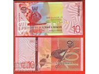 SAO TOME ȘI PRINCIPE 10 DUBLE 2020 2021 NOUA HÂRTIE UNC