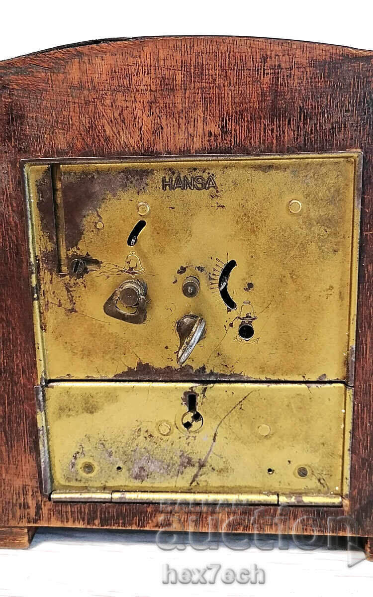 Livrarea ❤️ ⭐ Ceas de masă din lemn vechi Hansa pușculiță ⭐ ❤️